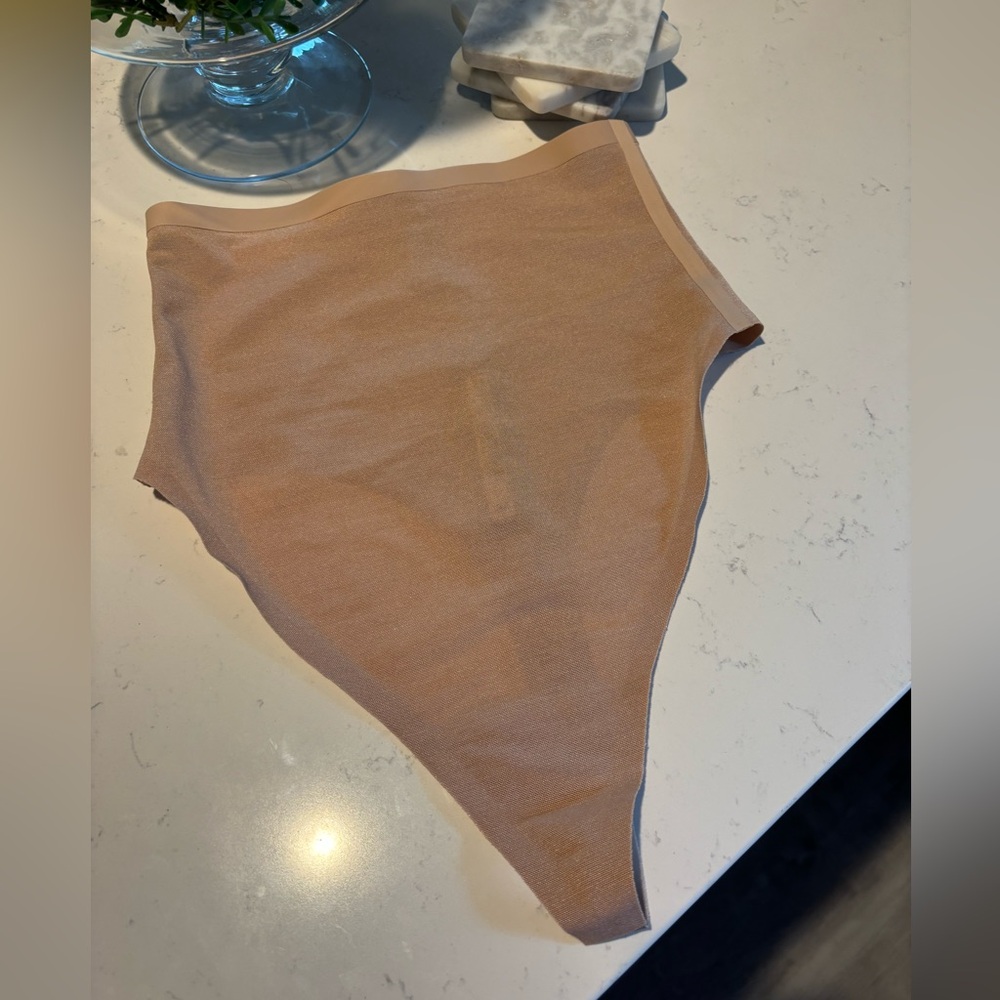 New With Tags… SKIMS sheer high waist thong.